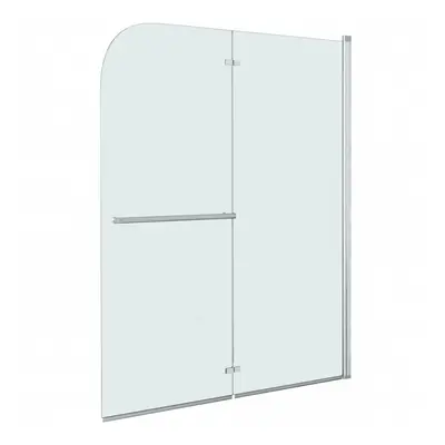 vidaXL Folding Shower Enclosure Panels ESG 95x140cm Bath Screen Cubicle