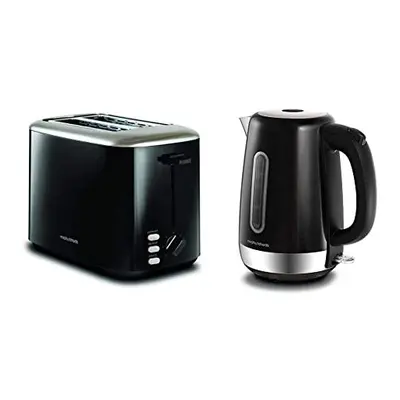 Equip Black Slice Toaster - Defrost And Reheat Settings - Slot - Stainless Steel - & Equip Black