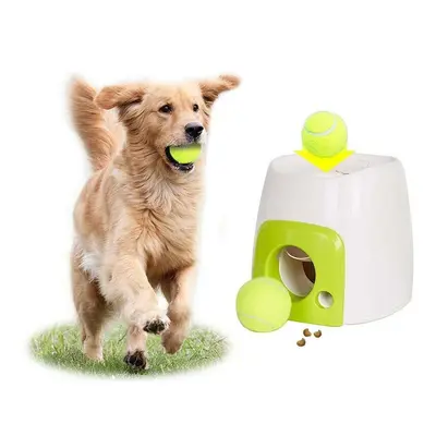 Pet Ball Launcher Toy Dog Tennis Food Reward Machine