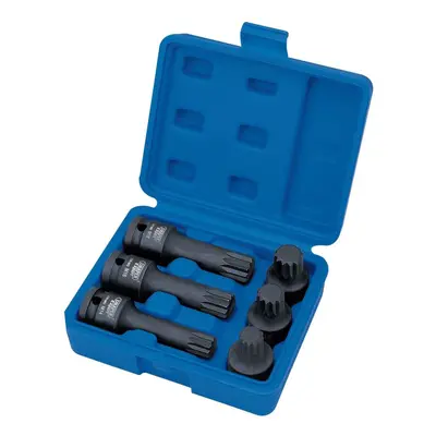 Impact Spline Bit Set, 1/2"" Sq. Dr. (6 Piece)