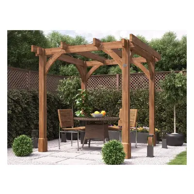 Leviathan Wooden Pergola 2.5m x 2.5m Heavy Duty Garden Structure Kit