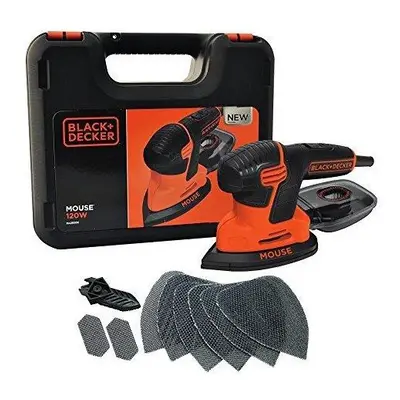 BLACK+DECKER KA2500K-GB Next Generation Mouse Sander with Kit Box and 9-Accessories, W