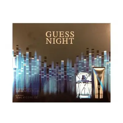 Guess Night Pcs Set For Men: 3.4 Edt Sp + 2.5 After Shave Balm