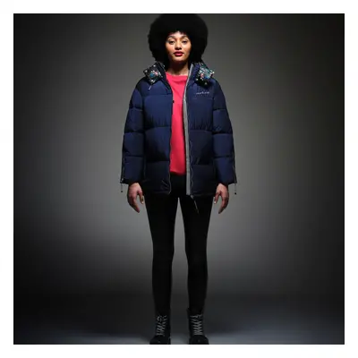 (8, Navy) Regatta x Christian Lacroix Womens Gallician Baffled Padded Jacket Coat