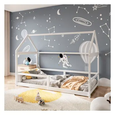 Kids Pine Wood House Bed