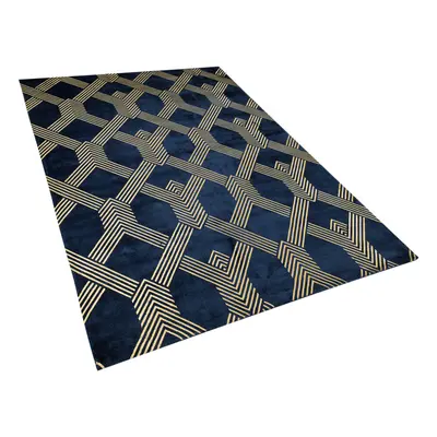 Viscose Rug x cm Blue VEKSE