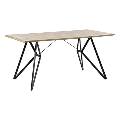 Dining Table BUSCOT Light Brown cm cm