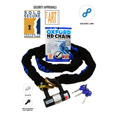 Oxford HD 1.5M Chain & Padlock Disc Lock Motorcycle OF159