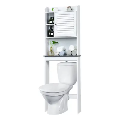 4-Tier Bathroom Over-The-Toilet Storage Cabinet Freestanding Home Toilet Rack