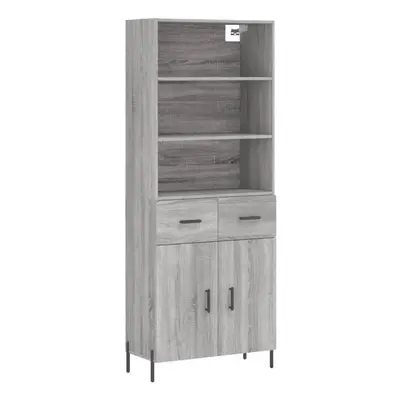 (grey sonoma, doors drawers) vidaXL Highboard Sideboard Storage Cabinet Home Side Cabinet Engine