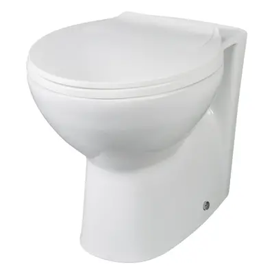 Contemporary Bathroom Back to Wall Toilet Pan , 410mm x 355mm, White