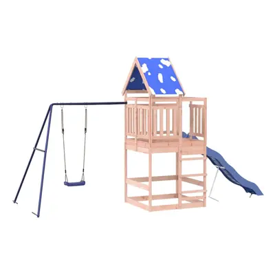 vidaXL Outdoor Playset Garden Playhouse Kids Playground Solid Wood Douglas