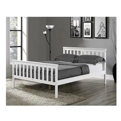 Matteo Single Bed High Foot End - White