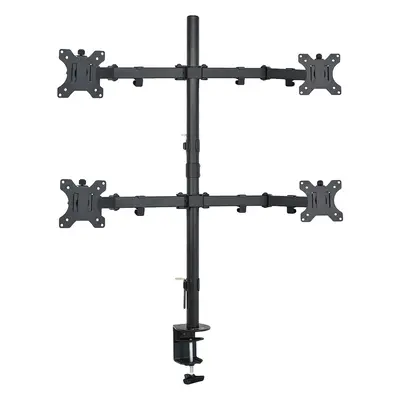 VIVO Quad to inch LCD Monitor Desk Mount, Fully Adjustable Stand with Tilt and Swivel, Holds Scr