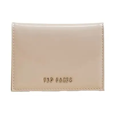 Ted Baker Eellsa poppered Patent Leather Leather Oyster Card Holder in Light Pink