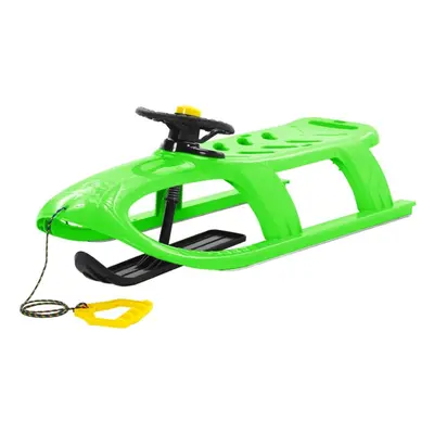 (green, sledge + wheel) vidaXL Sledge Polypropylene Outdoor Playset Snowracer Multi Colours/Mode