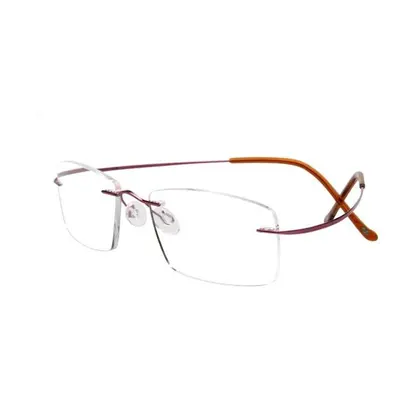 (Purple, 1) Reading Glasses Titanium Light Flexible Resin Presbyopic