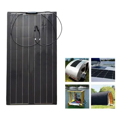 100W 18V TPT Solar Panel High Efficiency Solar Charger DIY Connector Battery Charger Outdoor Cam