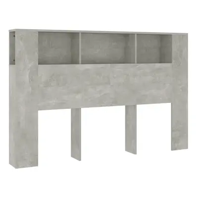 (concrete grey) vidaXL Headboard Cabinet Bed Headboard Home Indoor Furniture Multi Colours