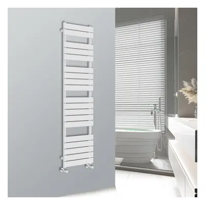 (White, 1800x450mm) WarmeHaus Flat Panel Bathroom Heated Towel Rail Ladder Radiator Warmer