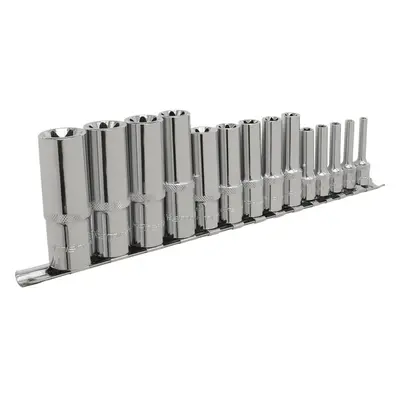 14 PACK TRX Star DEEP Socket Set - 1/4" 3/8" 1/2" Square Drive E4 to E24 Female