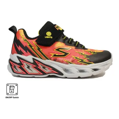 (12 (Children's)) Light Storm 2.0 | Black/Red | Childrens Light Up Trainers