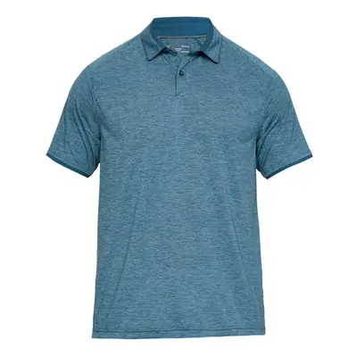 (S, Petrol Blue) Under Armour Mens Tour Tips Fast Drying Stretch Polo Shirt