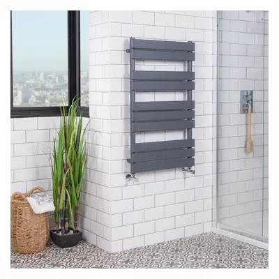 Juva x 600mm Sand Grey Flat Panel Heated Towel Rail