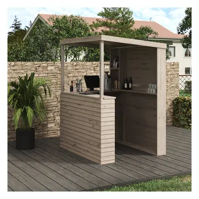 Wooden Outdoor Bar Garden Storage Shed