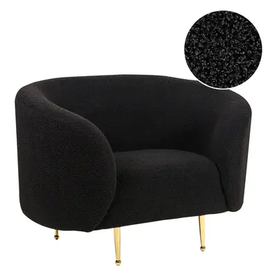 Armchair LOEN Boucle Black