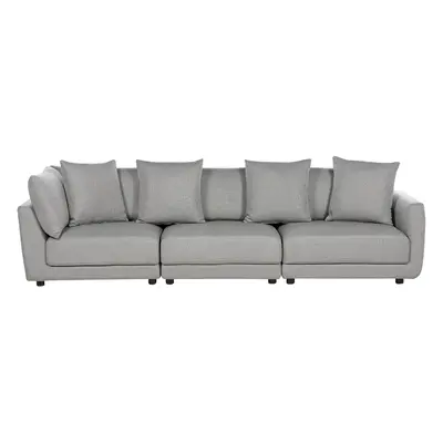 3 Seater Fabric Sofa Light Grey SIGTUNA