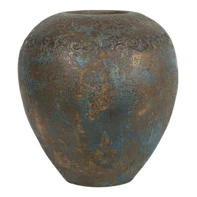 Decorative Vase Gold with Turquoise NIDA