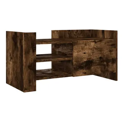 (smoked oak, x x cm) vidaXL TV Cabinet TV Stand Media TV Unit Entertainment Centre Engineered Wo