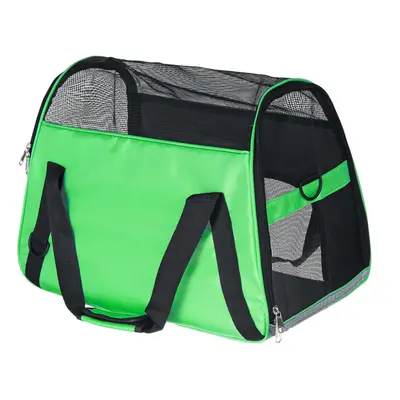 (Green) Pet Carrier Soft Sided Cat Dog Comfort Safe Travel Tote Bag Travel Outdoor