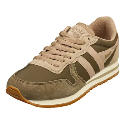 (8) Gola Daytona Chute Womens Fashion Trainers in Khaki