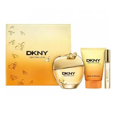 Dkny Nectar Love Pcs Set: 3.4 Eau De Parfum Spray + 0.34 Eau De Parfum Rollerball + 3.4 Shower G