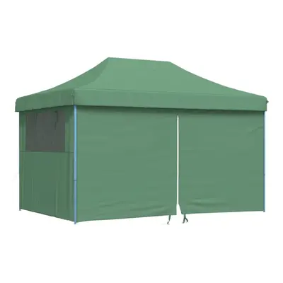 (green, with sidewalls) vidaXL Foldable Tent Pop-up Outdoor Party Tent Garden Gazebo Canopy Shel