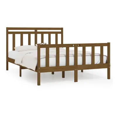 (honey brown, x cm) vidaXL Solid Wood Pine Bed Frame Wooden Bedstead Bed Base Multi Colours/Size