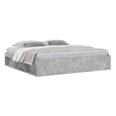 (concrete grey, x cm) vidaXL Bed Frame Bedroom Mattress Foundation Guest Room Bedstead Bed Base