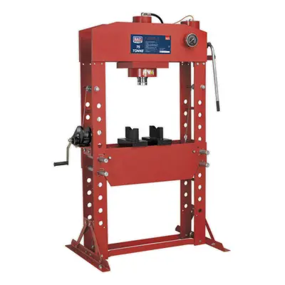 75 Tonne Floor Type Air Hydraulic Press - Sliding Ram Assembly - Speed