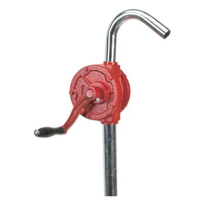 Steel Rotary Pump for 205L Oil Drums - 2" BSP Adaptor - 0.3L Per Revolution