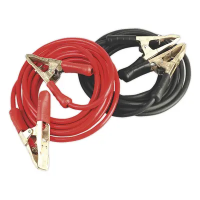 900A Heavy Duty Copper Booster Cables - 50mm x 6.5m - Brass Clamps - Insulated