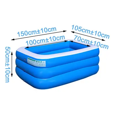 (type3) 1.5/2.1/3.05M Layers Portable Inflatable Swimming Pool Adults Kids Bath Bathtub Foldable