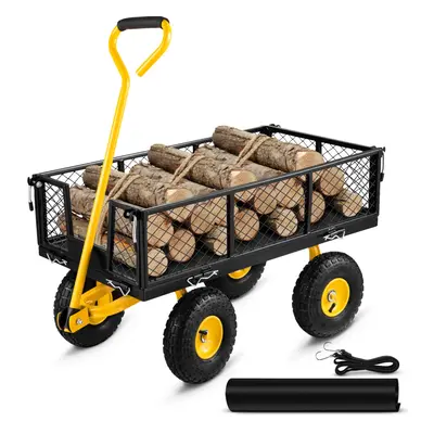 VEVOR Steel Garden Cart, Heavy Duty lbs Capacity