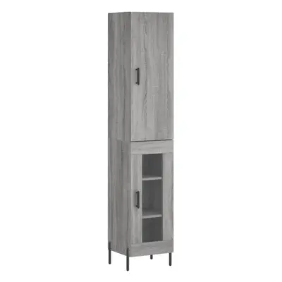 (grey sonoma) vidaXL Highboard Sideboard Tall Storage Cabinet Side Cabinet Engineered Wood