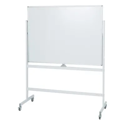 Double Sided Magnetic Whiteboard Adjustable Mobile Revolving Board with Magnets