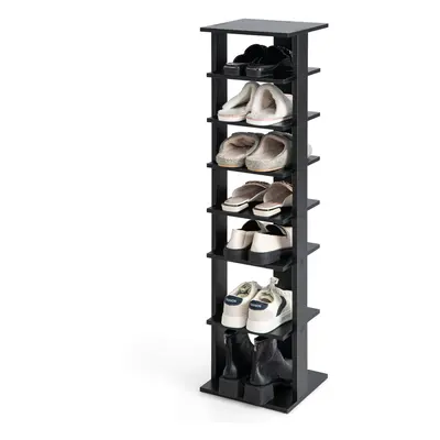 110 cm Narrrow 7-Tier Shoe Rack Tower Organiser with Removable Shelves