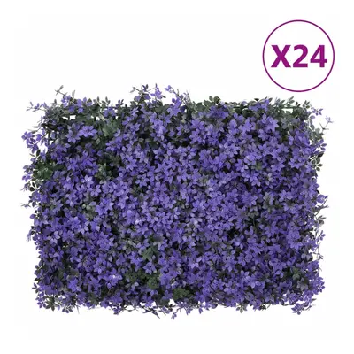 vidaXL Artificial Leaf Fence Garden Privacy Fence ScreenÃÂ pcs Purple 40x60cm