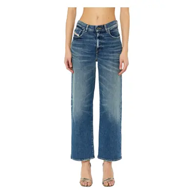 (W25 L30) DIESEL Womens Jeans Boyfriend Mid Waist