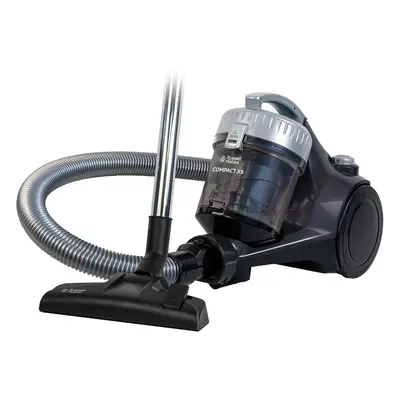 Russell Hobbs Cylinder Vacuum Cleaner COMPACT 1.5 Litre Grey & Silver with in Multi-Tool, Triple